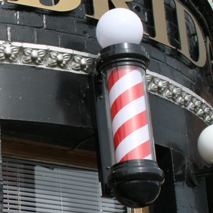 Traditional Revolving barbers pole-UK NEXT DAY DELIVERY-371