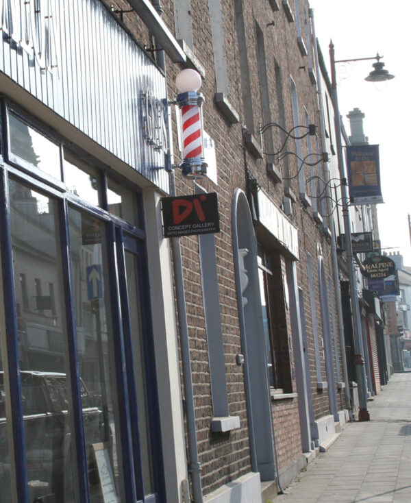 Chrome Traditional Revolving/illuminated barbers pole-10